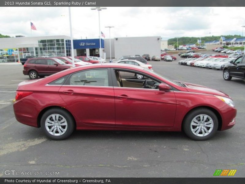 Sparkling Ruby / Camel 2013 Hyundai Sonata GLS