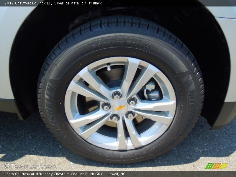 Silver Ice Metallic / Jet Black 2012 Chevrolet Equinox LT