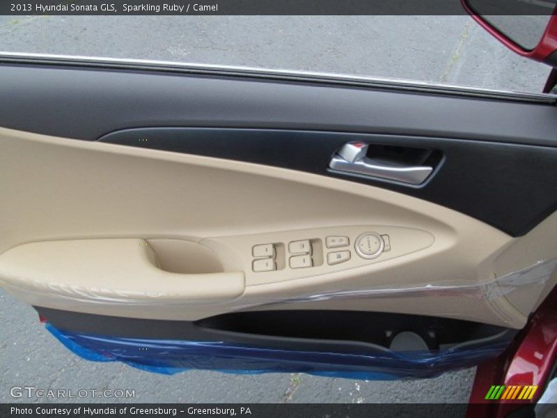 Sparkling Ruby / Camel 2013 Hyundai Sonata GLS