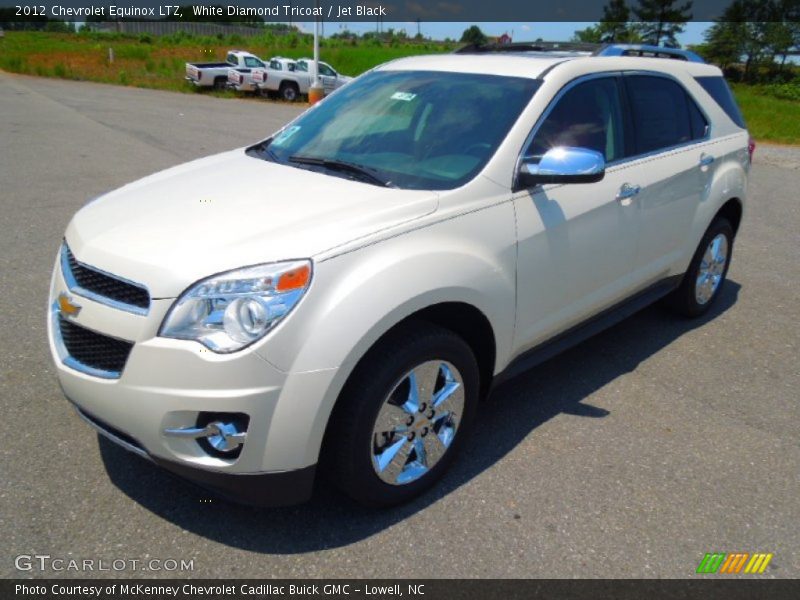 White Diamond Tricoat / Jet Black 2012 Chevrolet Equinox LTZ