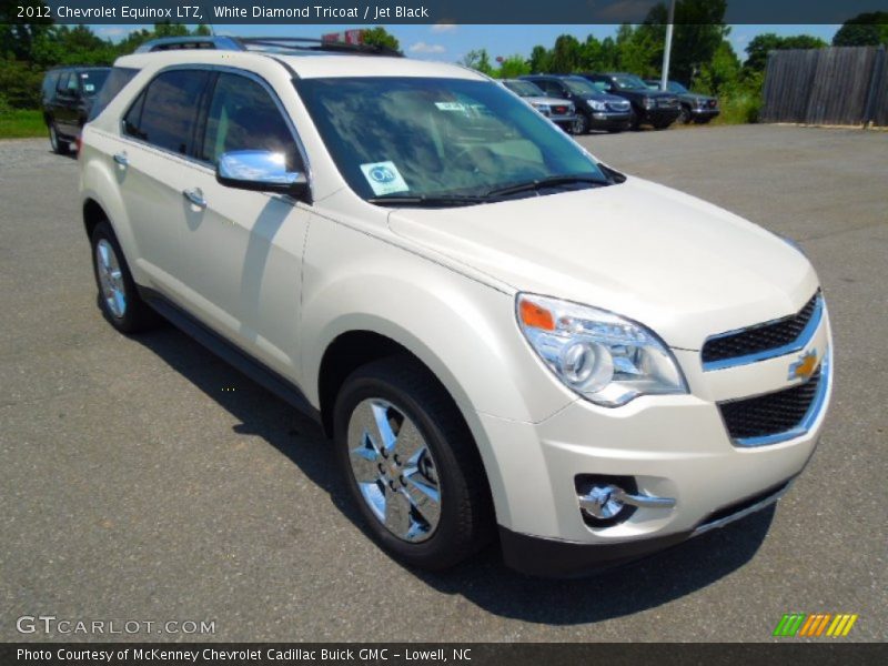White Diamond Tricoat / Jet Black 2012 Chevrolet Equinox LTZ
