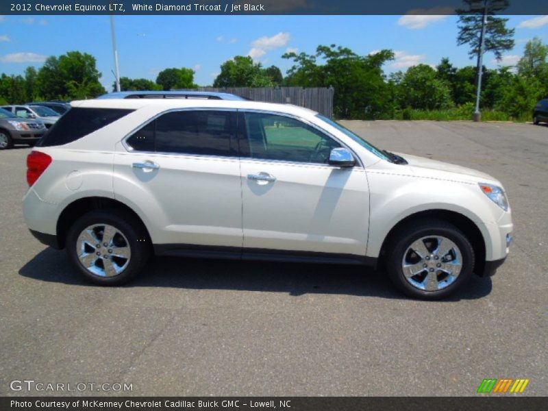 White Diamond Tricoat / Jet Black 2012 Chevrolet Equinox LTZ