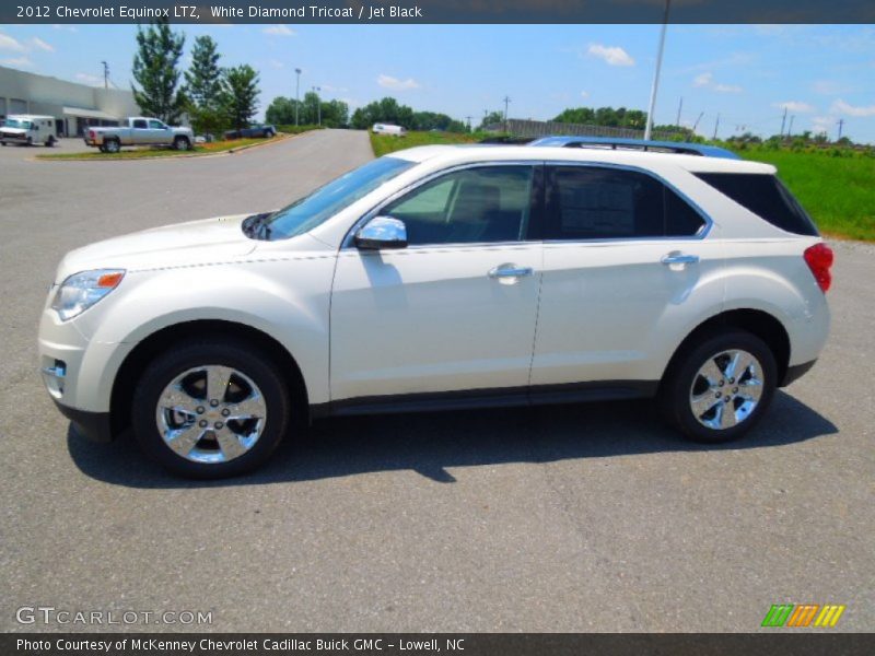 White Diamond Tricoat / Jet Black 2012 Chevrolet Equinox LTZ