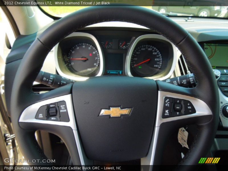 White Diamond Tricoat / Jet Black 2012 Chevrolet Equinox LTZ