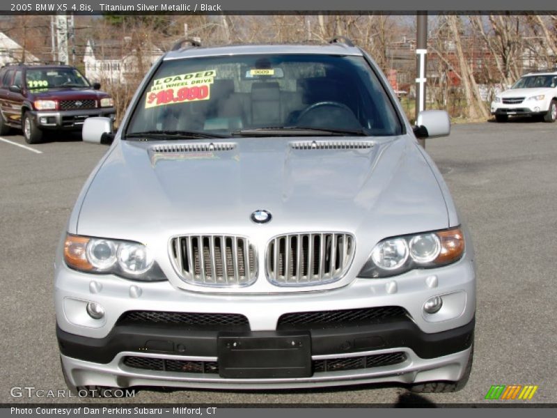 Titanium Silver Metallic / Black 2005 BMW X5 4.8is