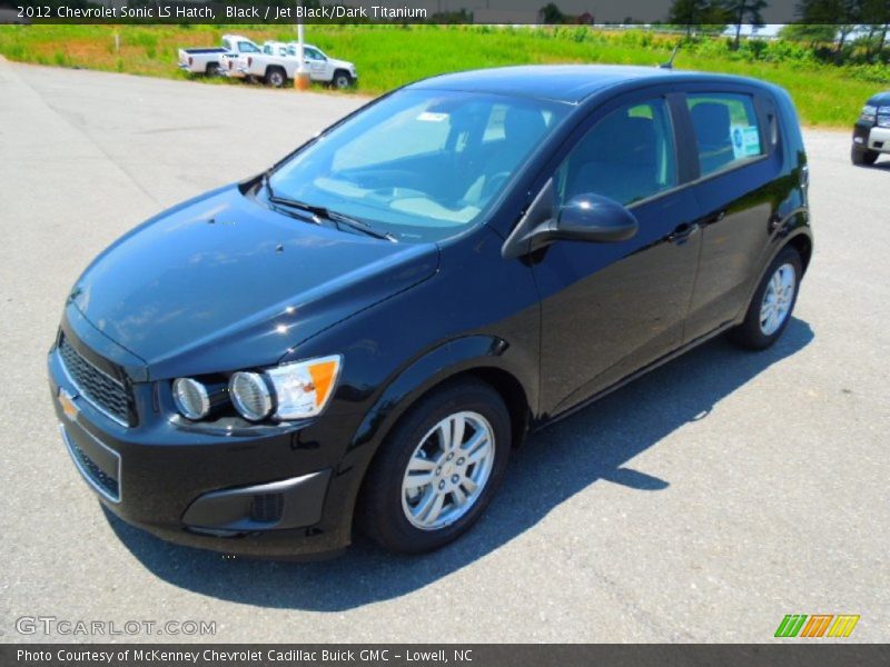 Black / Jet Black/Dark Titanium 2012 Chevrolet Sonic LS Hatch