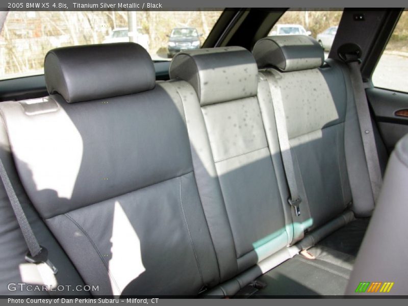 Titanium Silver Metallic / Black 2005 BMW X5 4.8is