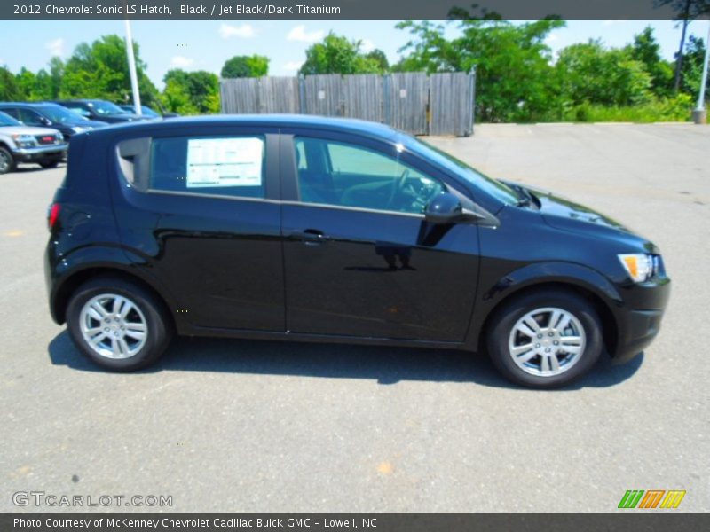 Black / Jet Black/Dark Titanium 2012 Chevrolet Sonic LS Hatch