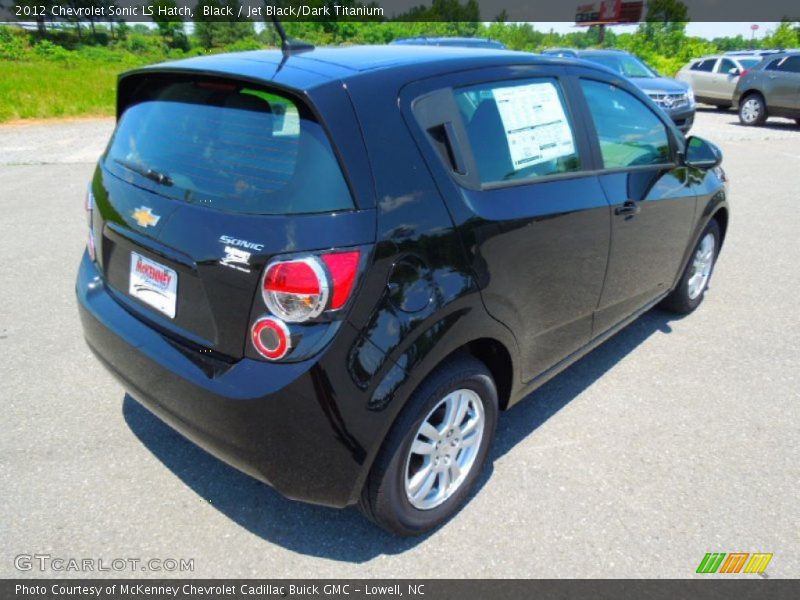 Black / Jet Black/Dark Titanium 2012 Chevrolet Sonic LS Hatch