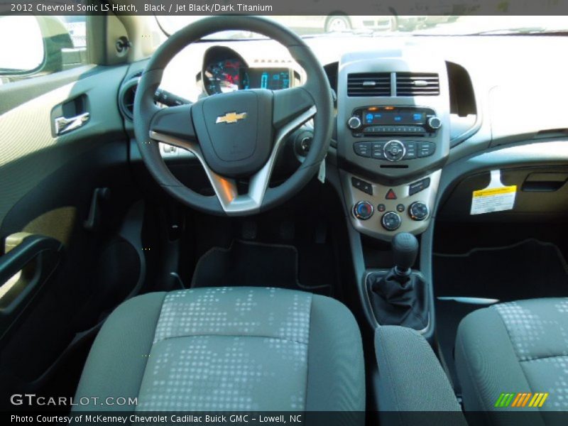 Black / Jet Black/Dark Titanium 2012 Chevrolet Sonic LS Hatch