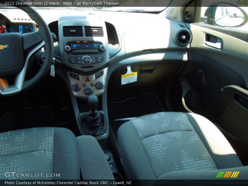 Black / Jet Black/Dark Titanium 2012 Chevrolet Sonic LS Hatch