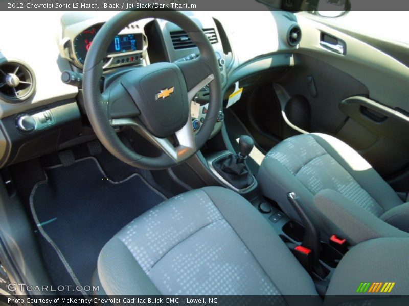 Black / Jet Black/Dark Titanium 2012 Chevrolet Sonic LS Hatch