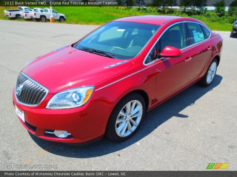 Crystal Red Tintcoat / Medium Titanium 2012 Buick Verano FWD