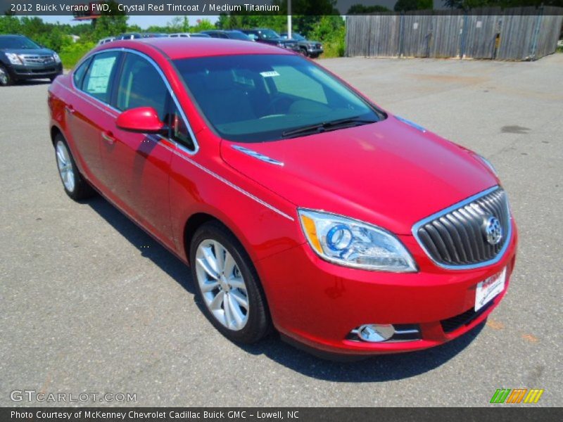 Crystal Red Tintcoat / Medium Titanium 2012 Buick Verano FWD