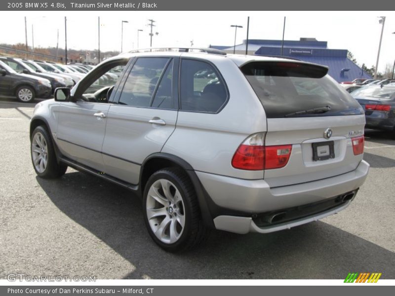 Titanium Silver Metallic / Black 2005 BMW X5 4.8is