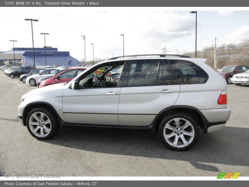 Titanium Silver Metallic / Black 2005 BMW X5 4.8is