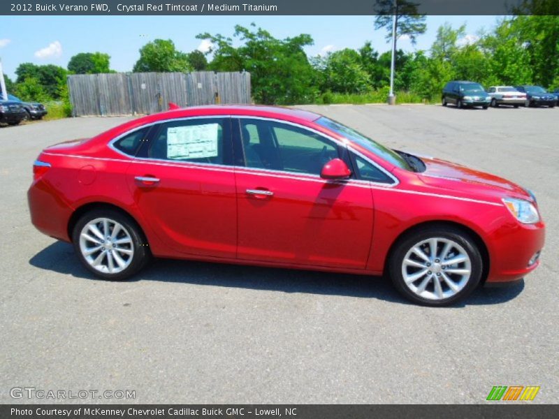 Crystal Red Tintcoat / Medium Titanium 2012 Buick Verano FWD
