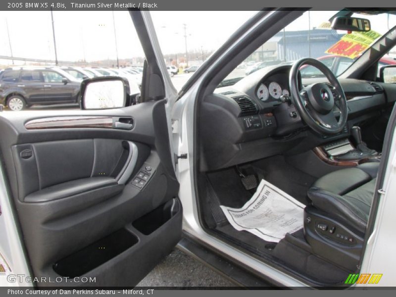 Titanium Silver Metallic / Black 2005 BMW X5 4.8is