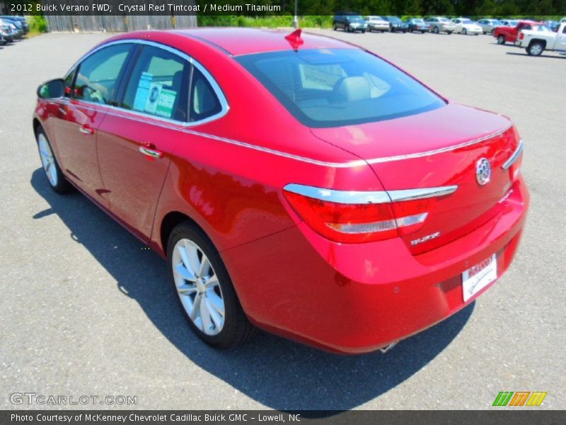 Crystal Red Tintcoat / Medium Titanium 2012 Buick Verano FWD