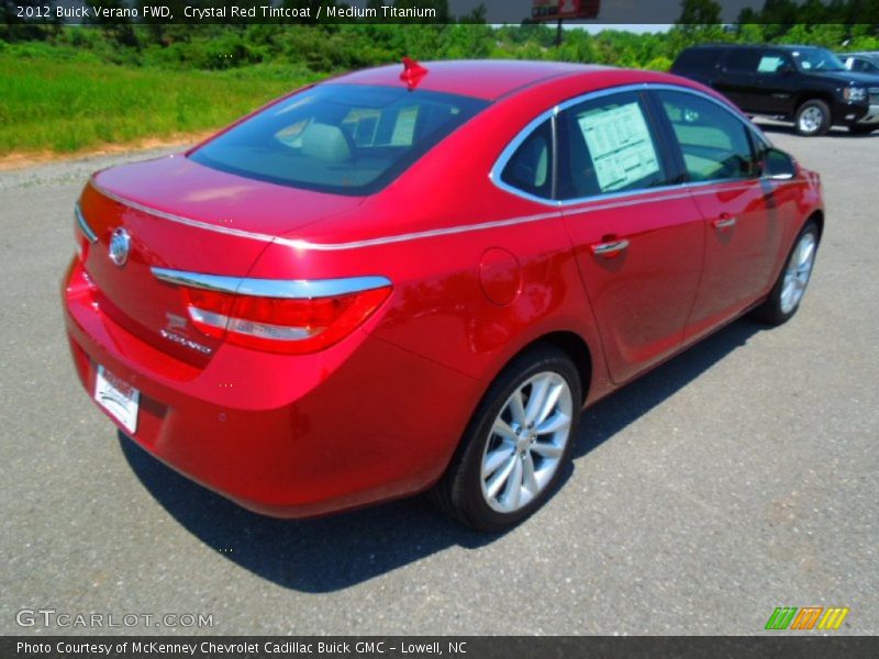 Crystal Red Tintcoat / Medium Titanium 2012 Buick Verano FWD