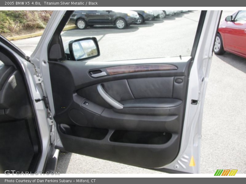 Titanium Silver Metallic / Black 2005 BMW X5 4.8is