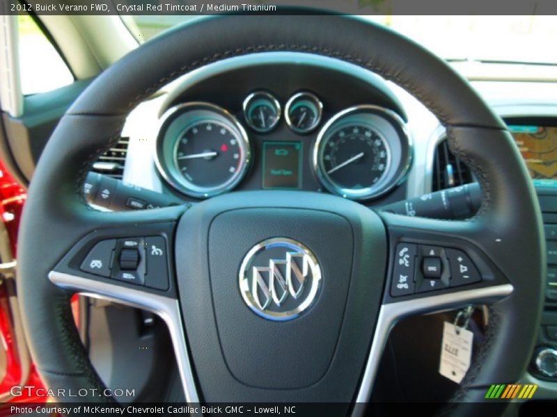 Crystal Red Tintcoat / Medium Titanium 2012 Buick Verano FWD