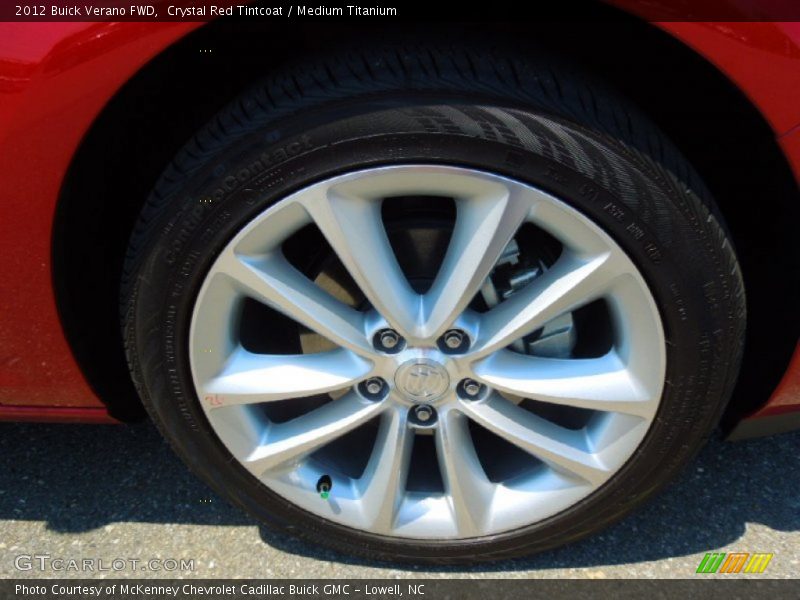 Crystal Red Tintcoat / Medium Titanium 2012 Buick Verano FWD