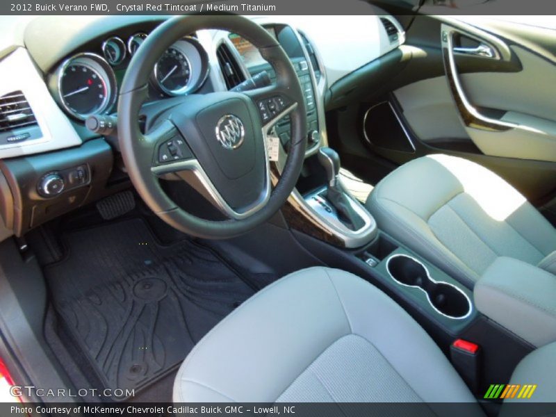 Crystal Red Tintcoat / Medium Titanium 2012 Buick Verano FWD