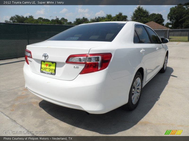 Super White / Ivory 2012 Toyota Camry LE