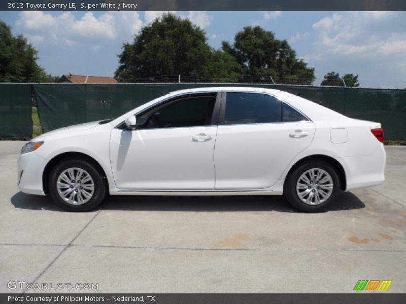 Super White / Ivory 2012 Toyota Camry LE