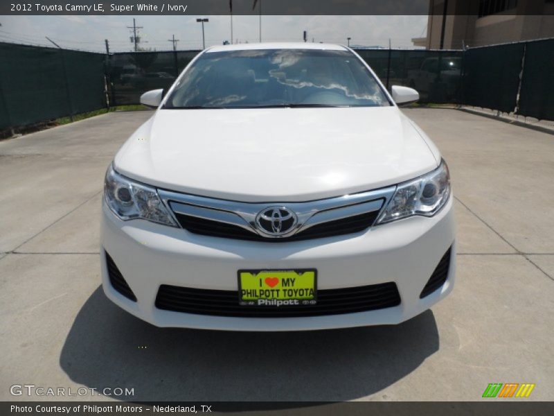 Super White / Ivory 2012 Toyota Camry LE