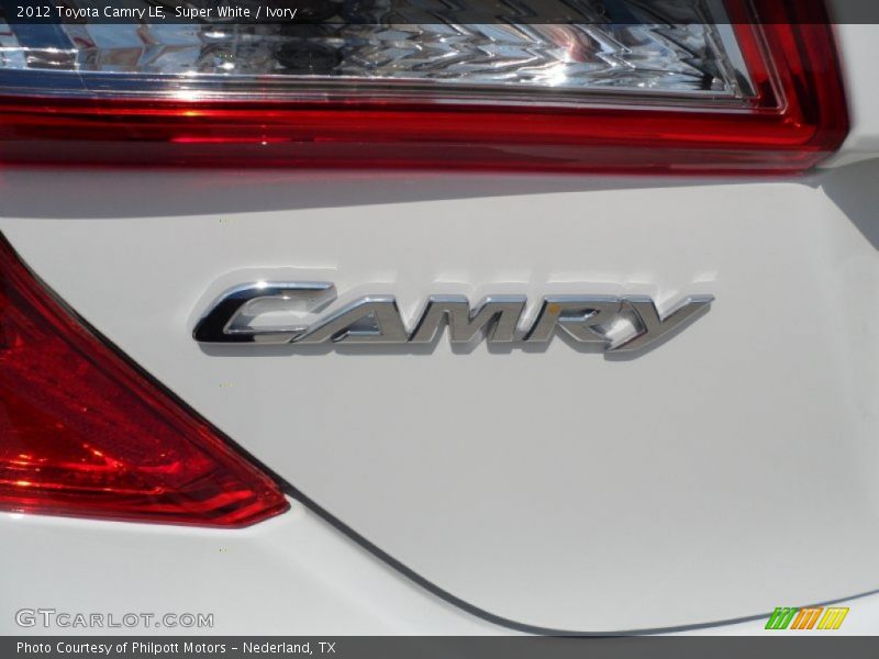 Super White / Ivory 2012 Toyota Camry LE