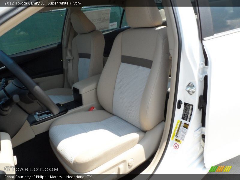 Super White / Ivory 2012 Toyota Camry LE