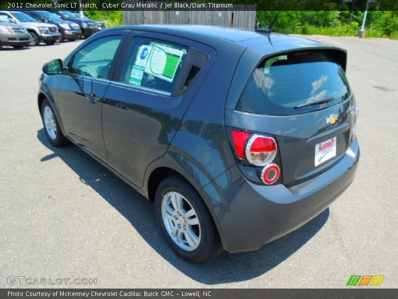 Cyber Gray Metallic / Jet Black/Dark Titanium 2012 Chevrolet Sonic LT Hatch