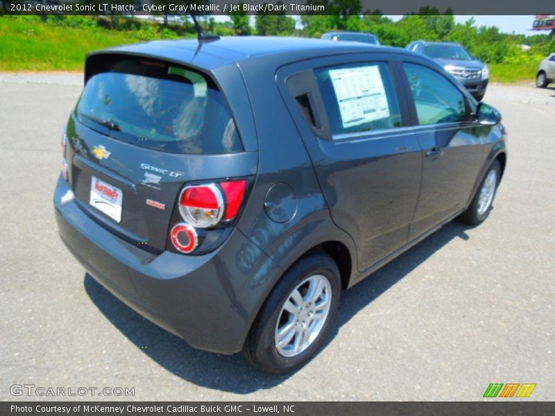Cyber Gray Metallic / Jet Black/Dark Titanium 2012 Chevrolet Sonic LT Hatch