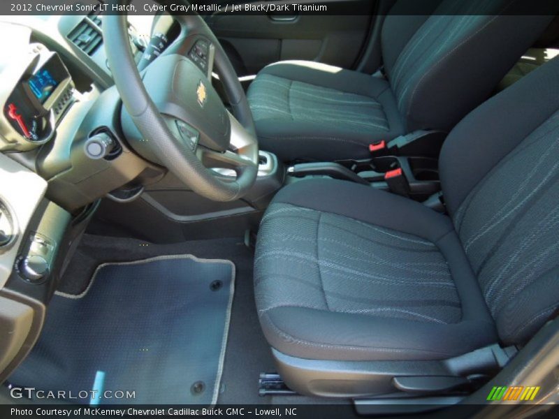 Cyber Gray Metallic / Jet Black/Dark Titanium 2012 Chevrolet Sonic LT Hatch