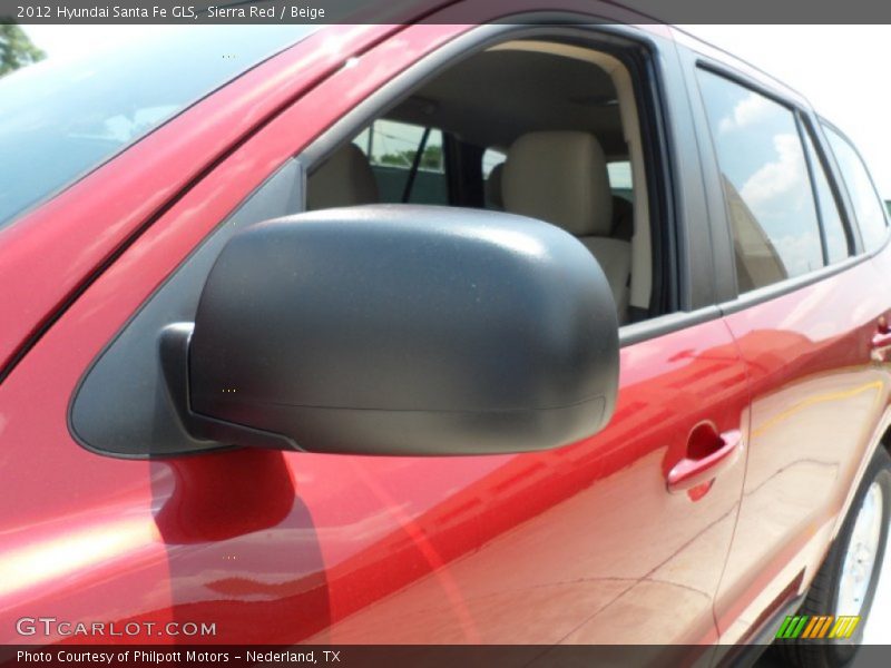 Sierra Red / Beige 2012 Hyundai Santa Fe GLS