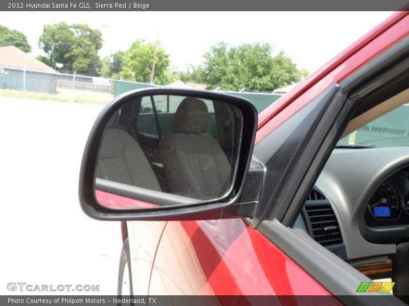 Sierra Red / Beige 2012 Hyundai Santa Fe GLS