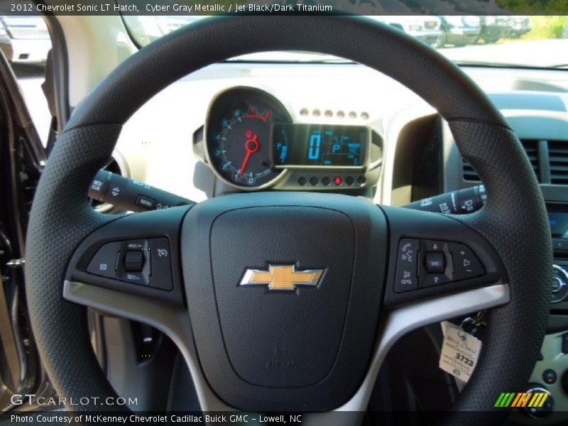 Cyber Gray Metallic / Jet Black/Dark Titanium 2012 Chevrolet Sonic LT Hatch