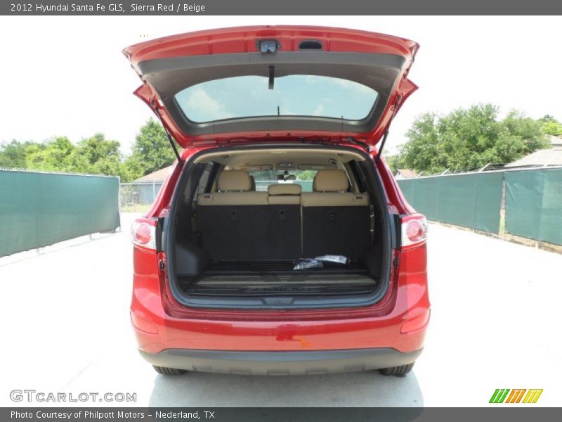 Sierra Red / Beige 2012 Hyundai Santa Fe GLS