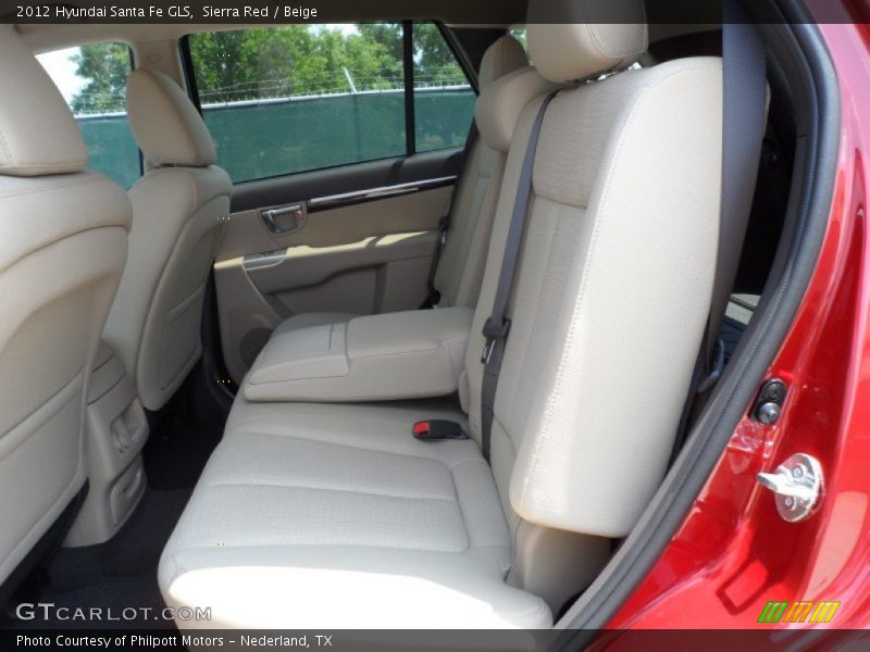 Sierra Red / Beige 2012 Hyundai Santa Fe GLS
