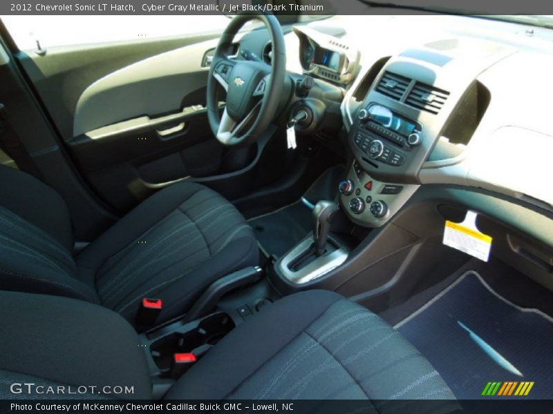 Cyber Gray Metallic / Jet Black/Dark Titanium 2012 Chevrolet Sonic LT Hatch