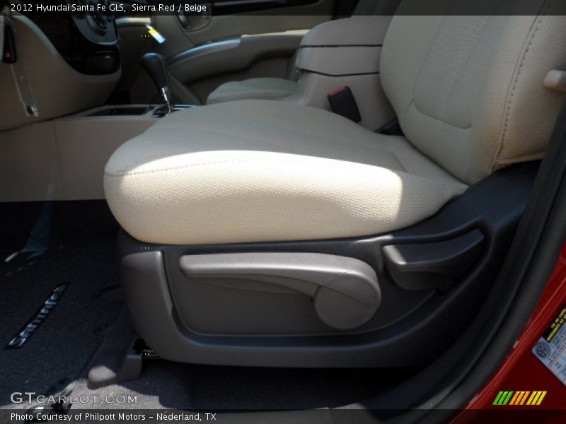 Sierra Red / Beige 2012 Hyundai Santa Fe GLS