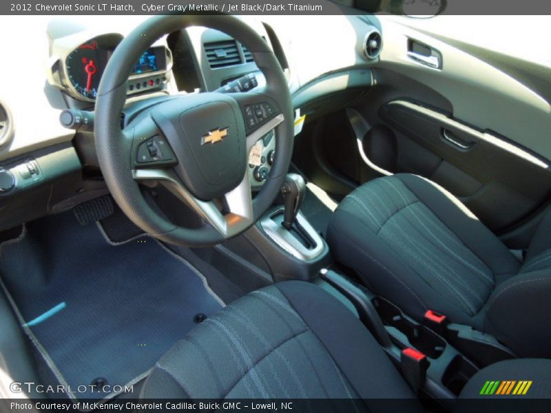  2012 Sonic LT Hatch Jet Black/Dark Titanium Interior