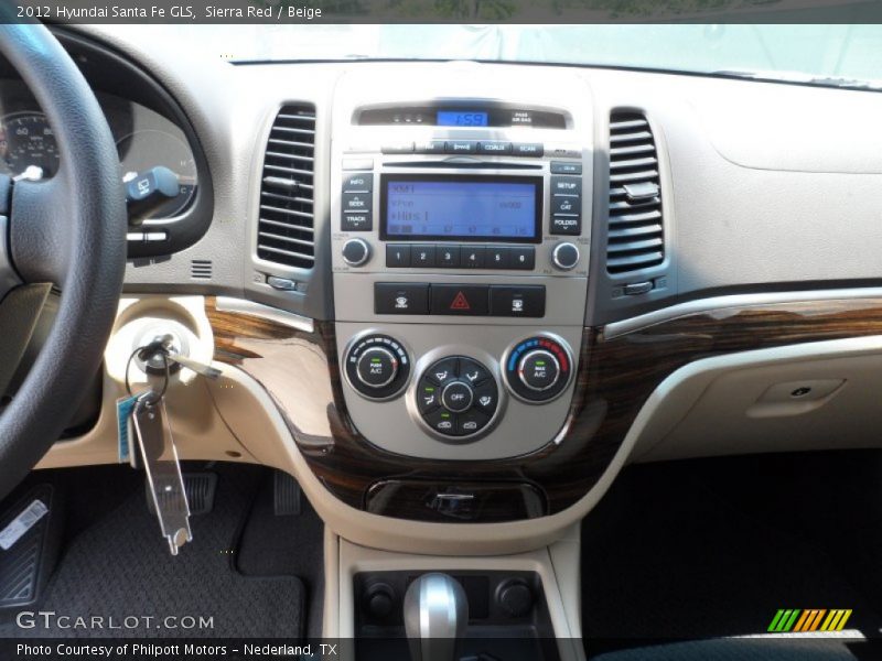 Sierra Red / Beige 2012 Hyundai Santa Fe GLS