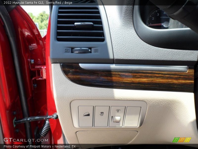 Sierra Red / Beige 2012 Hyundai Santa Fe GLS