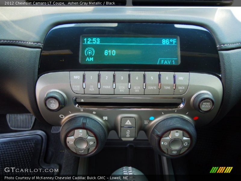 Ashen Gray Metallic / Black 2012 Chevrolet Camaro LT Coupe