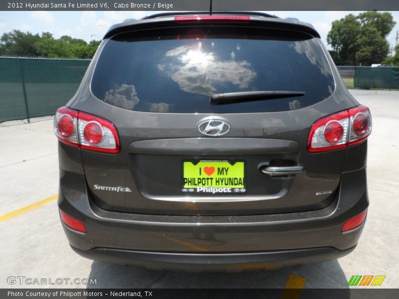 Cabo Bronze / Beige 2012 Hyundai Santa Fe Limited V6
