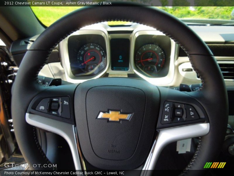 Ashen Gray Metallic / Black 2012 Chevrolet Camaro LT Coupe