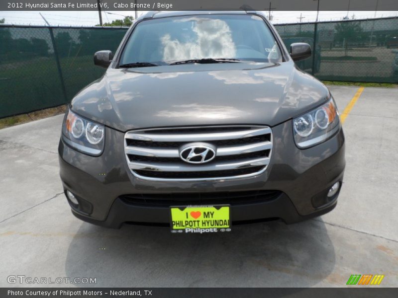 Cabo Bronze / Beige 2012 Hyundai Santa Fe Limited V6